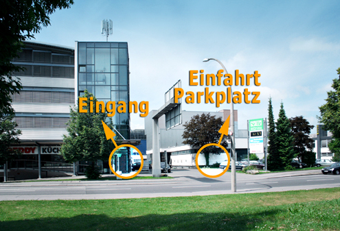 innovaphone entrée et parking
