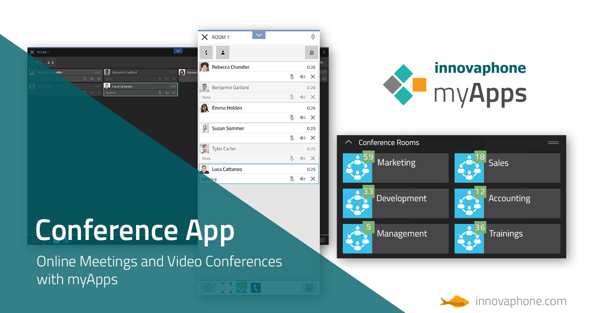 Conference app online audio and video conferences