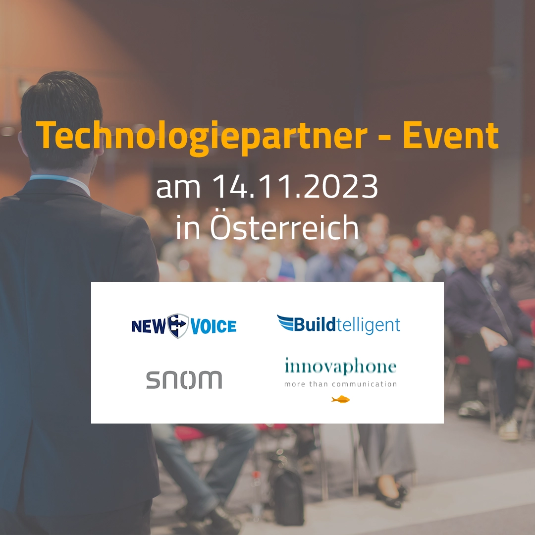 Grafik zum Technologiepartner-Event im am 14.11.2023 in Österreich