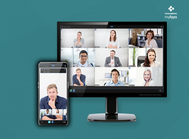 Screenshots der Conferencing App