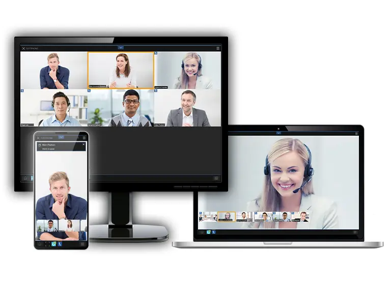 Multivideoansicht Desktop, Laptop, Smartphone