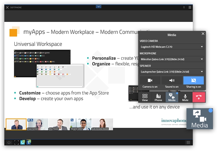 Schermo condiviso con  Application Sharing
