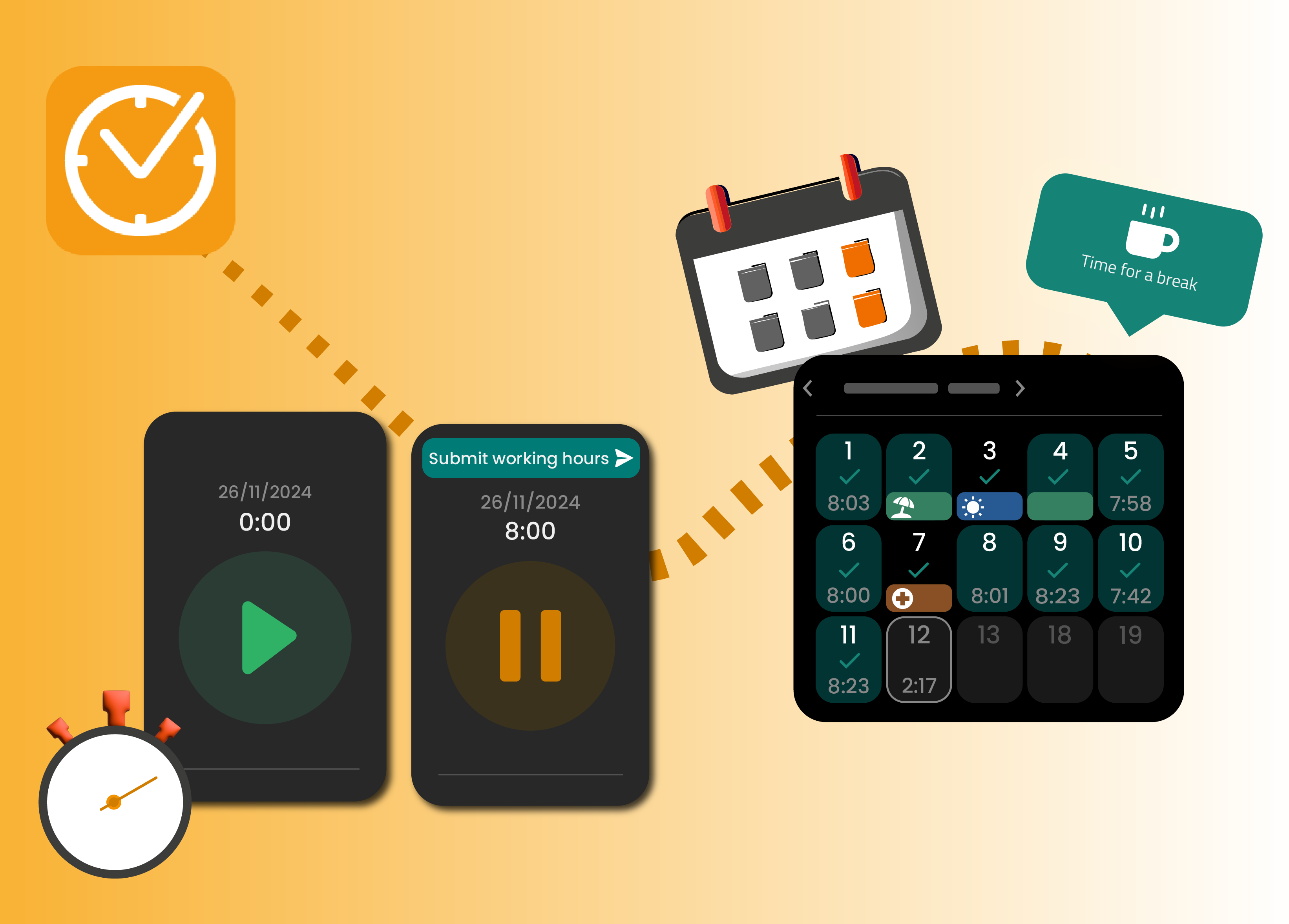 innovaphone Working App Stoppuhr