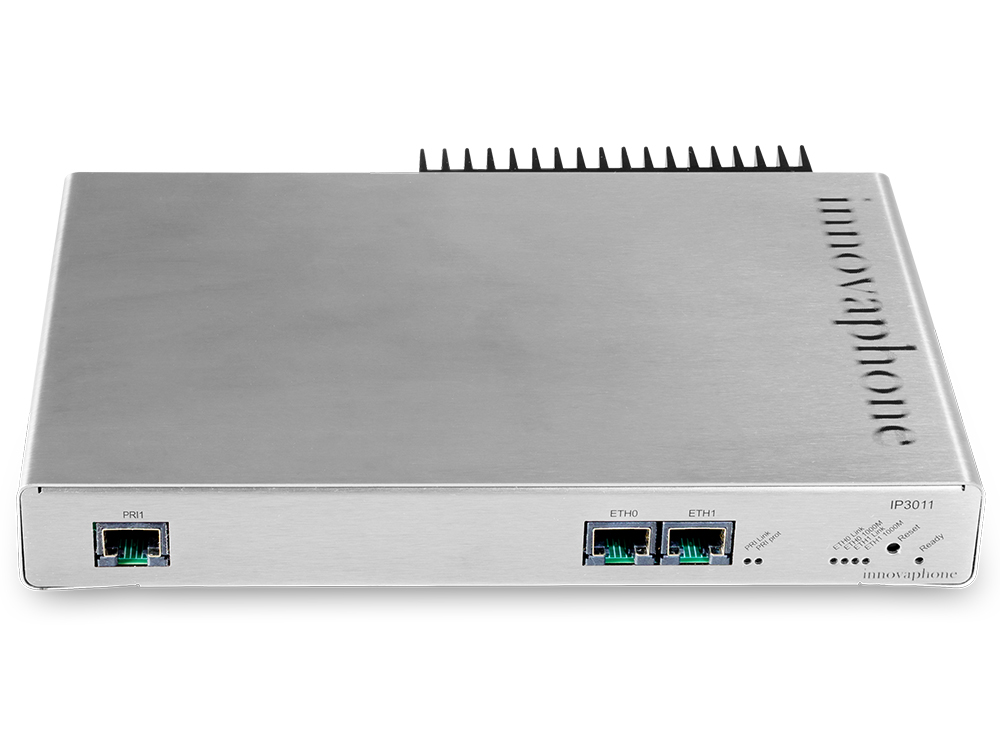 innovaphone IP3011: VoIP gateway with one PRI ISDN interface, front view